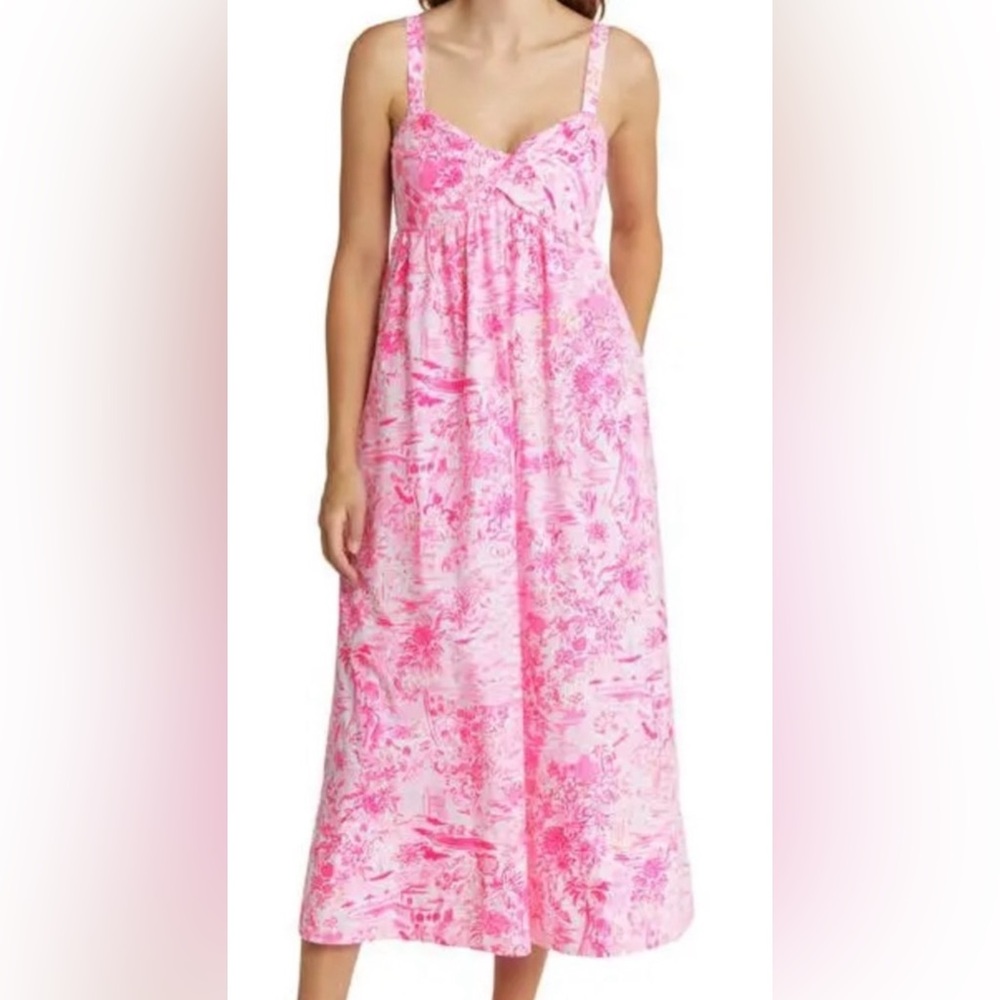 Lilly Pulitzer Azora cotton peony pink seaside